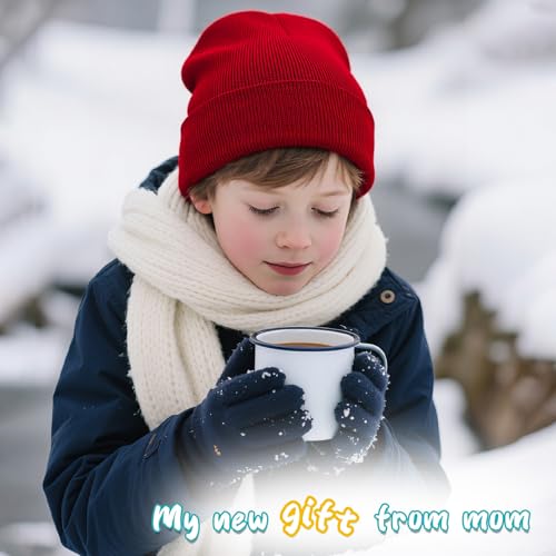 Image of ZOORON Kids Beanie Boys Girls Beanies Children Winter Hats Children Knit Warm Caps Kids Soft Beanie Cap