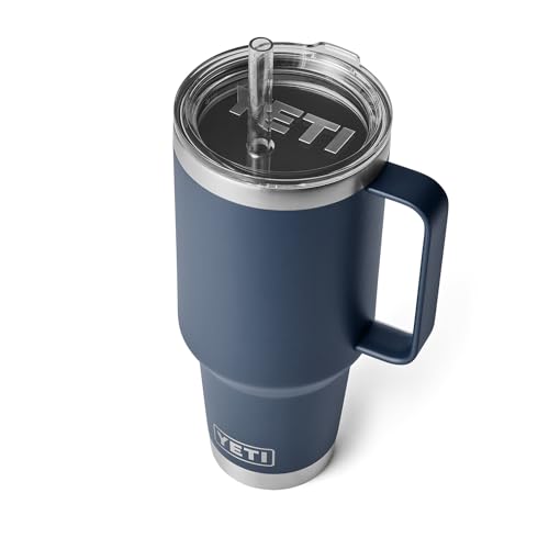Comparison: Best 40 Oz Tumbler With Handle 4 YETI Rambler 42 oz Tumbler with Handle and Straw Lid, Travel Mug Water Tumbler, Vacuum Insulated Cup with Handle, Stainless Steel, Navy