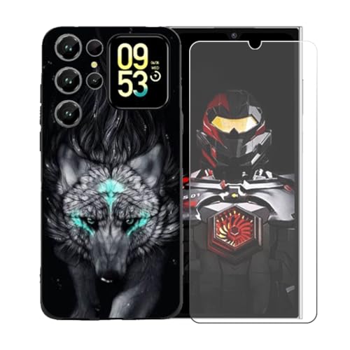 CongJiaLingXi�P�[�X�K�p�� Oukitel C62 GT (6.88") + �������ꂽ�K���X�X�N���[���v���e�N�^�[�A�_��ȃV���R�[���V�F���o���p�[TPU�ی�J�o�[�̂���,BST13
