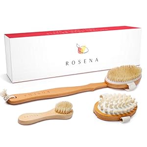 Dry Brushing Body Brush Set – Nat...