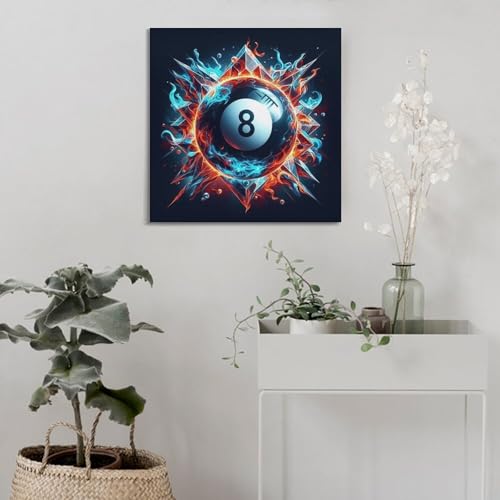 Impression sur toile de billard de qualité supérieure 50x50 cm moderne