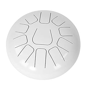 Sugoyi handtrommel, duurzaam, muziekuitrusting, interessante handtrommel, voor kinderen, cadeau voor vrienden (wit)