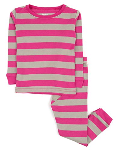 Leveret Kids Pajamas Boys & Girls Striped 2 Piece Pajama Set 100% Cotton (Size 2-14 Years)