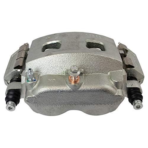 Image of TRQ Front Driver and Passenger Side Brake Caliper Set Caliper Brackets Hardware Compatible with 02-03 Dodge Ram 1500 04-05 Dodge Ram 1500 ST SLT Laramie 04-06 Durango