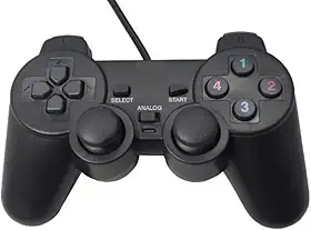 JOYSTICK CONTROLE PC USB VIBRATION RASPBERRY TV BOX 01301 Cor:Preto
