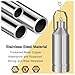 jiangjin Liquid Sampling Container,Storage Oil Tanks Sampler Collector, Petroleum/Gasoline Oil/Hydraulic Oil/Industrial Oil/Oil Reservoir Core Samplers for Detection(Size:Medium-500ml,Color:Silver)