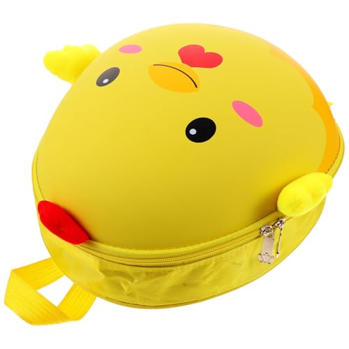 FOMIYES Mochila Infantil Color Amarillo Diseño Creativo de Cubierta de Huevo Gran Capacidad, Resistente al Desgarro y Rompimiento Escuela Varios estilos Varios estilos