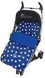 Fácil de poner y quitar Forro polar saco/Cosy Toes Compatible con Quinny azul Star