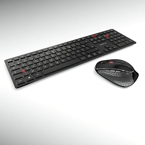 CHERRY DW 9500 SLIM clavier incluse Universel RF sans fil + Bluetooth AZERTY Français Neuf - vue 5