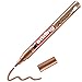 edding 751 Glanzlackmarker - kupfer (metallic) - 1 Lackmarker - Rundspitze 1-2 mm - Lackstift für Glas, Stein, Holz, Kunststoff und Papier - wasserfest, stark deckend