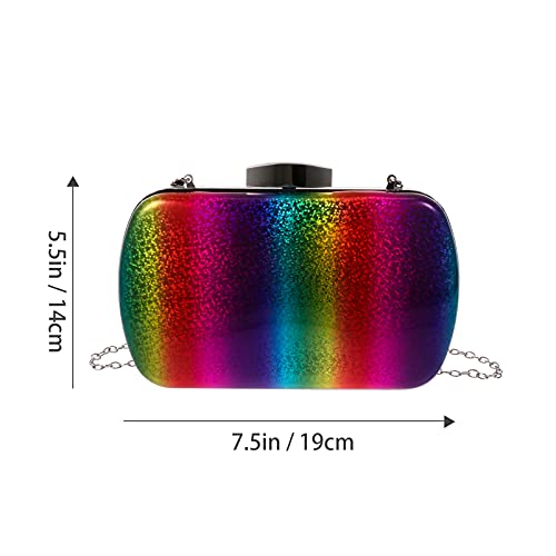 Pochette de soirée légère COLLBATH sac compact dégradé de couleurs