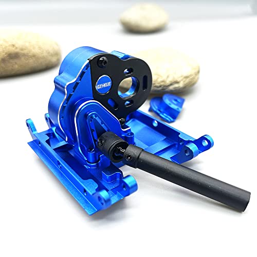 GTHELE Aluminum Chassis Skid Plate&Transmission Housing Set for Axial UTB18 Capra 4WD 1/18 Trail Bug
