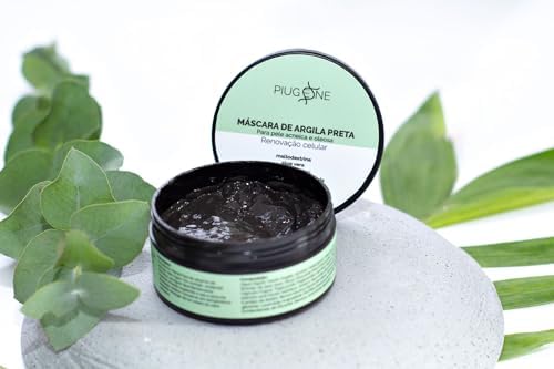 Máscara Facial de Argila Preta - 70g