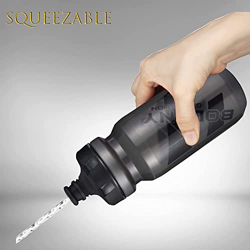 OSIGEI Flaschenhalter mit 21 Oz Fahrradflasche, Leicht GeträNkehalter mit Schrauben - BPA Frei Trinkflasche für Fahrrad, Rennrad, Mountainbikes, ElektrofahrräDer