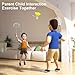 Single Badminton Trainer Set - Indoor Badminton Training Aid | Luminescent Badmintons Balls for Solo Practice, Parent-Child Interactive Sports Equipment for Skill Improvement, Fitness & Fun Play