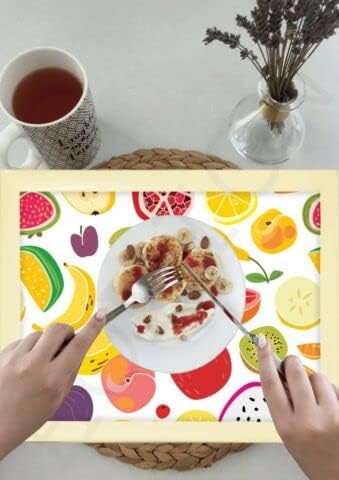 Fruits Cushioned Bean Bag laptray Home Laptop Tray Drinks Food Breakfast Lap Tray