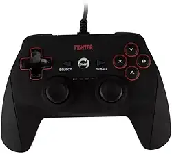 Controle Double Shock Fighter Usb Dazz, Outros acessórios para notebooks, 623397
