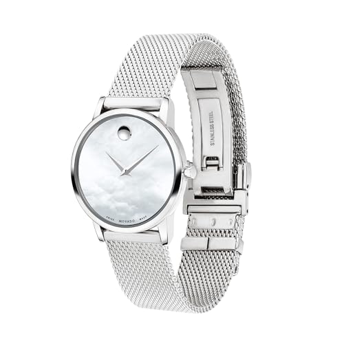 Image of Movado Analog Mother of Pearl Dial Women's Watch-607350
