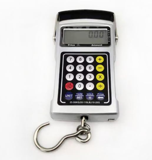 DG-01A - Báscula electrónica portátil multifuncional para equipaje, 50 kg/20 g