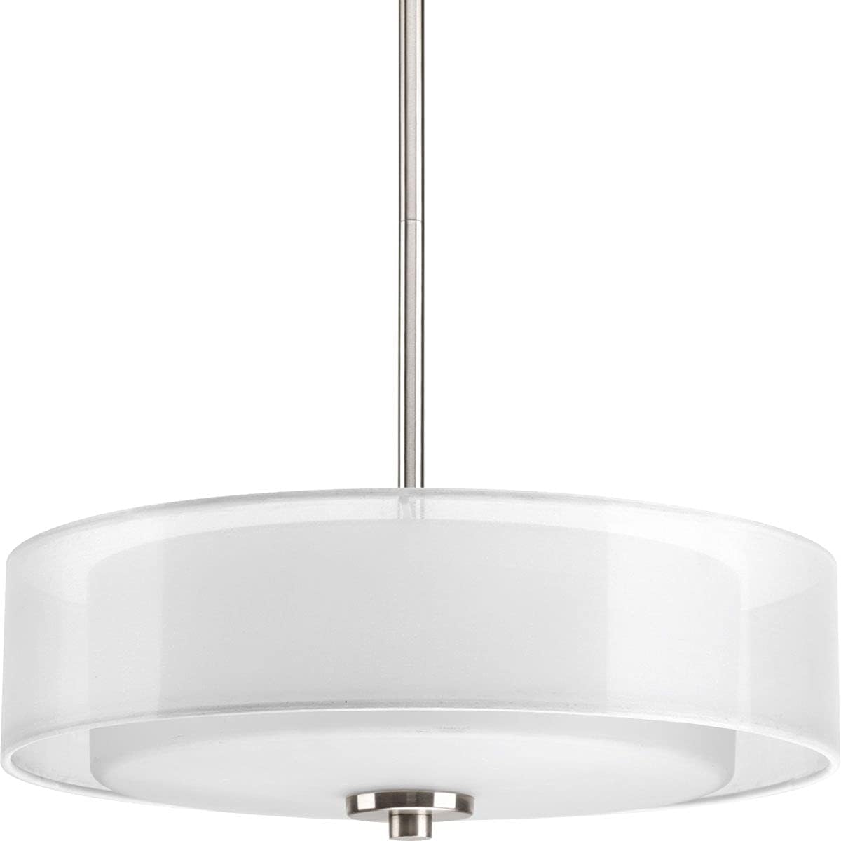 Gеt Dіѕсоunt 70% Prісе Progress Lighting P3694-09 Invite 3-Lt. Semi-Flush Convertible with White silk mylar shade