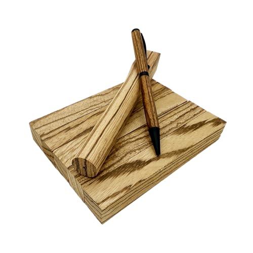 Barrington Hardwoods Zebrawood Pen Blanks - 3/4" x 3/4" x 5" (5 Pieces)