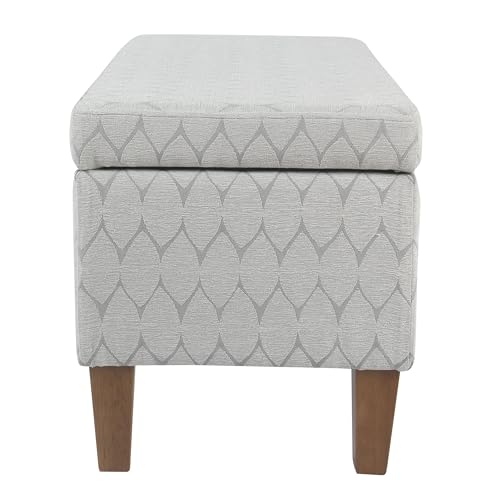 Homepop K6384NP-F2244 Textured Large Decorative Storage Bench thumb #5
