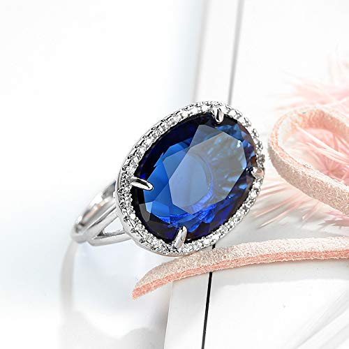 Bague ouverte en argent plaqué or 18k sertie de cristal rouge princesse