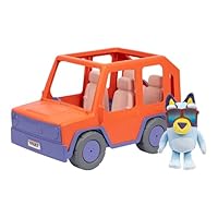 Bluey MEGA 44cm Buddies Big Heeler 4WD, Take Your Plushies for A Ride in The Mega Sized Heeler 4WD, Includes Exclusive 20cm Bluey Plush and Stickers, Car Fits Up to 4 Plushies