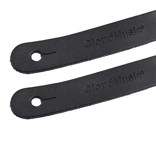 Cloudmusic Ukulele Strap Guitar Strap Button Headstock Adapter 2Pcs For Soprano Concert Tenor Baritone Ukulele Acoustic Guitar (Black) #TOP2
