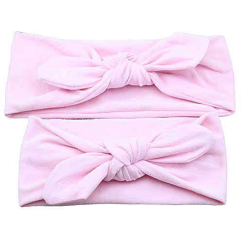 Mommy And Me Matching Rabbit Ears Headbands Photo Prop Gift For Mom And Kids Elastic Cloth Bowknot Hairband Accessories #TOP2