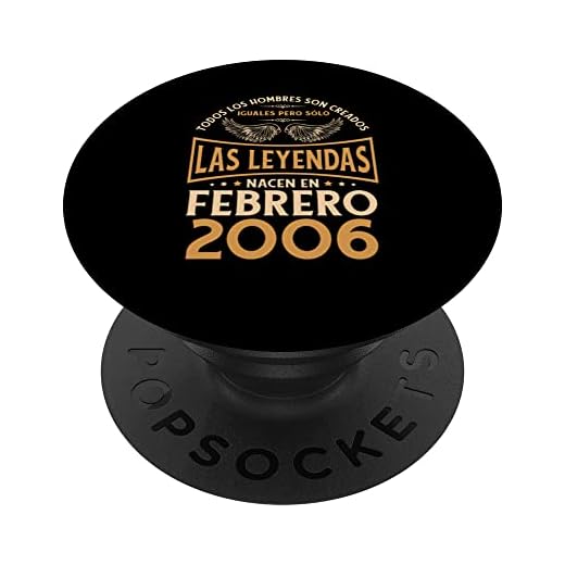 Cumpleaños Hombre Regalos Las Leyendas Febrero 2006 PopSockets PopGrip Intercambiable