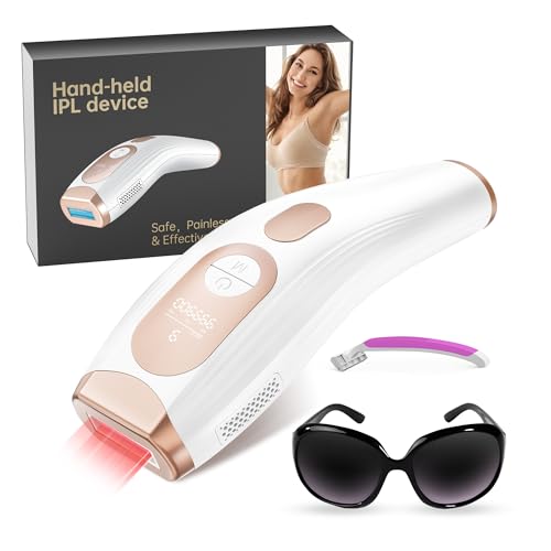 Laser Hair Removal, IPL Hair Removal for Women and Men Permanent, 999900 Flashes, 3-in-1 At-Home Hair Removal Device for Facial Legs Arms Whole Body Use