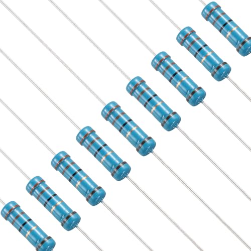 Image of PATIKIL 33 Ohm Resistor, 50Pcs 2W Metal Film Fixed Resistor Kit 1% Tolerance Multiple Values of Resistance Optional for DIY Electronics Projects Computer TV Circuit Board