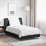 Mokuyary Bettdecke mit Kissen, 2-teilig, weiß, Mikrofaser, bequem, für Bett, Schlafzimmer, Hotel-A20