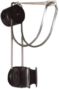 Holder for Lifebuoy Ring/Horseshoe & Lifebuoy Light, made of stainless steel, with a plastic holder and a small elastic stretch cord for keeping the ring or lifebuoy steady on the holder
