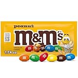 M&M'S Peanut Milk Chocolate Candy, Full Size, 1.74 oz Pouch