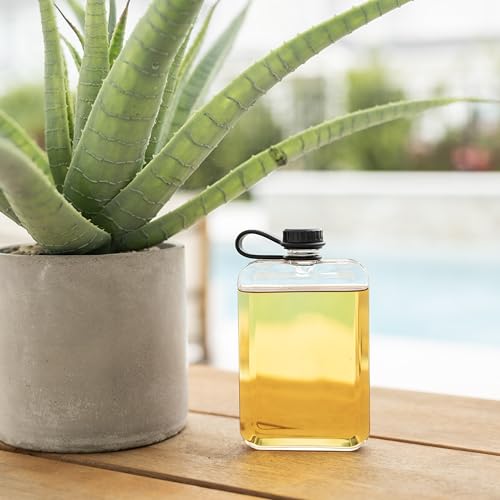 Outset Travel Flask, Clear Tritan Plastic Hidden Flask, 8.8 Ounce Capacity, BPA Free