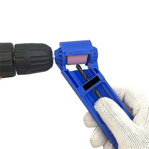 YouCY Portable Drill Bit Grinder Corundum Grinding Wheel Titanium Sharpener Drill Powered Tool Grinding Wheel Drilling Machine Electric Convert Power Drill Bits