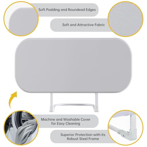 strenkitech Foldable Toddler Bed Rails for Crib- Universal Fit for Twin, Queen, Full, King Size Beds- Easy to Assemble- Safe Guardrail Bed Rail for Toddlers and Elderly (32inch) by strenkitech - Image 3