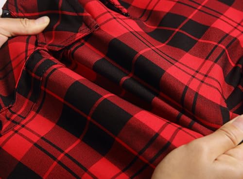 NOVOCCT Men's Plaid Cargo Shorts 15" Inseam Regular Fit 8-Pockets(HE2，46) by NOVOCCT - Used condition - Image 8