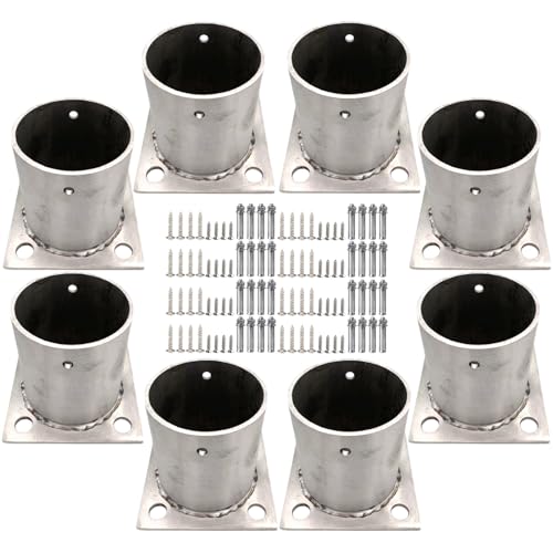Sabots de poteau de terrasse en acier inoxydable pour ancrage sur béton