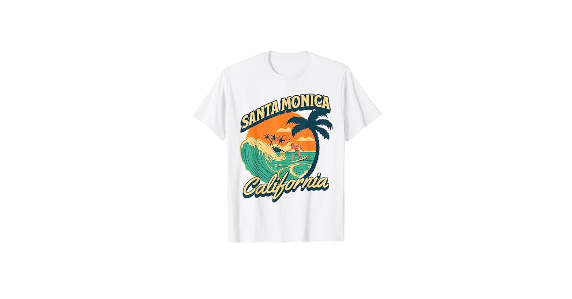 Amazon.com: Santa Monica T-Shirt : Clothing, Shoes & Jewelry
