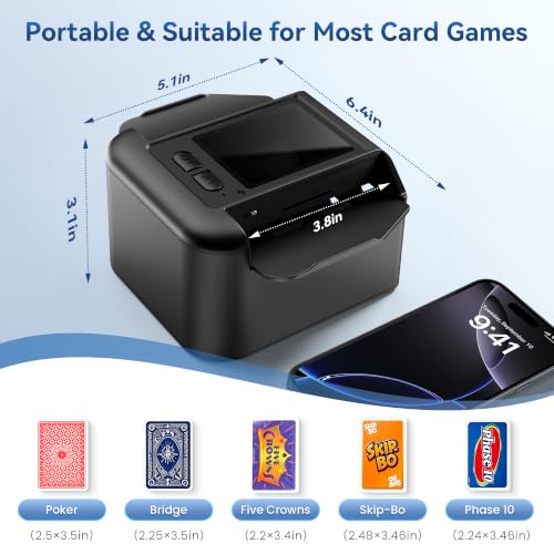 Image of Automatic Card Shuffler, Card Shuffler Machine for 1-2 Decks