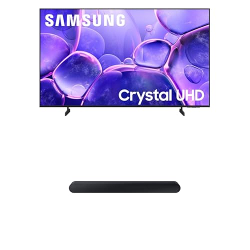 Image of Samsung 43-Inch Class Crystal UHD U8000F 4K Smart TV (2025 Model) S60D 5.0ch Soundbar w /Wireless Dolby Atmos Audio, All-in-One Design, Q-Symphony, SpaceFit Sound Pro, HW-S60D /ZA