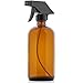 CULINAIRE Culinare 16 oz Glass Amber Spray Bottles for Essential Oil Solutions, Dark Continuous Spray Bottle for Cleaning, Beauty, Hair Care, Aromatherapy, Plant Mister, 2 Pack