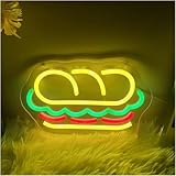 letrero de luz de neón Para letreros de neón Para LED, tipo sándwich, luces ajustables, adecuados para la decoración paredes Hamburgo(24cmx40cm)