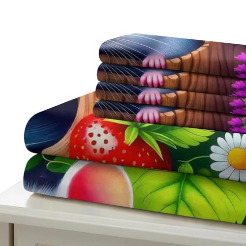 Housse de couette fermeture éclair cachée ensemble literie 200x200 microfibre douce 3D - 6