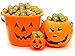 Halloween Double Chocolate Bumpkin Balls, Milk Chocolate Trick-Or-Treat Party Bag Fillers, Individually Wrapped in Multi-color Eye Design Foils, Kosher Certified (Half-Pound)