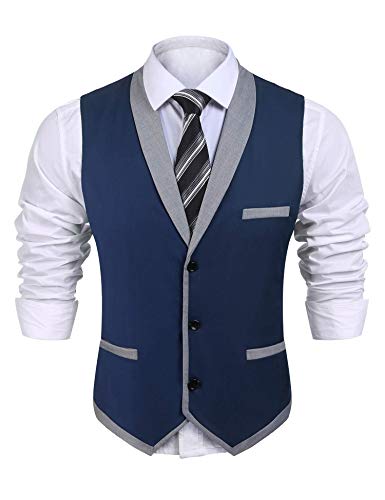 Gilet de costume homme bleu parfait pour le bureau et les sorties