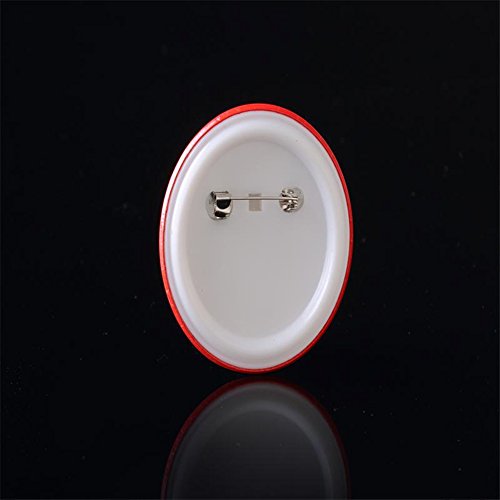 Dawei 100Pcs 3"(75Mm) Top/Bottom Cover Clip Pin Blank Badge & Button Parts For Badge Maker Machine #TOP6